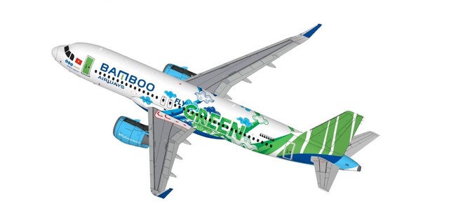 Bamboo Airways ‘nghệ thuật hóa’ thông điệp bay Xanh trên máy bay A320neo đầu tiên tại Việt Nam - Ảnh 1.