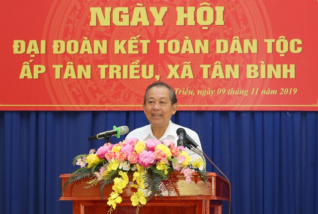 Phó Thủ tướng Trương Hòa Bình dự Ngày hội Đại đoàn kết toàn dân tộc tại Đồng Nai - Ảnh 1.