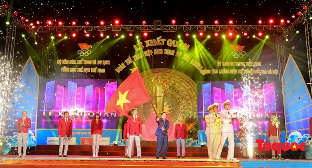 Chùm ảnh: Lễ xuất quân Đoàn Thể thao Việt Nam tham dự SEA Games 30 - Ảnh 8.