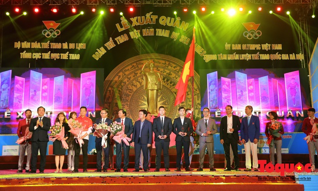 Chùm ảnh: Lễ xuất quân Đoàn Thể thao Việt Nam tham dự SEA Games 30 - Ảnh 14.