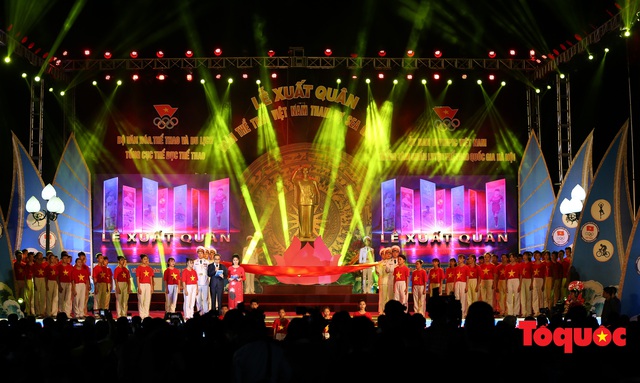 Chùm ảnh: Lễ xuất quân Đoàn Thể thao Việt Nam tham dự SEA Games 30 - Ảnh 1.