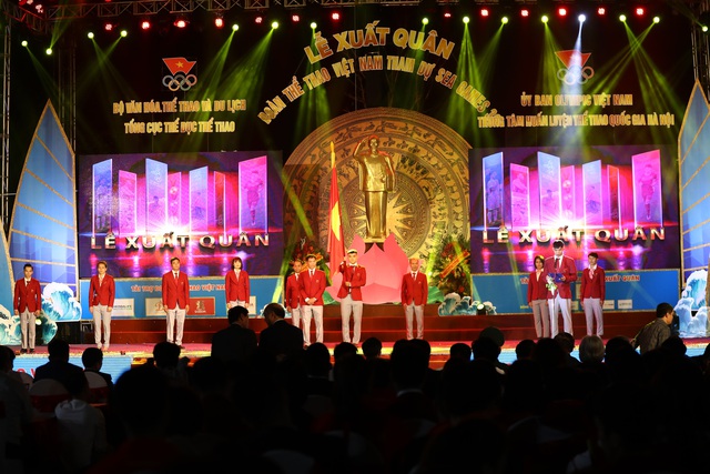 Chùm ảnh: Lễ xuất quân Đoàn Thể thao Việt Nam tham dự SEA Games 30 - Ảnh 12.