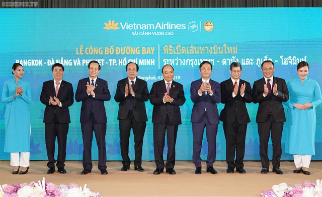 Thủ tướng dự khai trương đường bay mới của Vietnam Airlines và Vietjet tại Thái Lan - Ảnh 1.