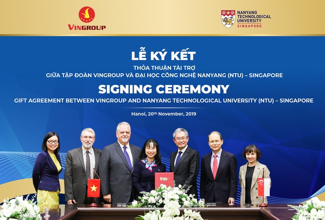 Vingroup tài trợ 5 triệu đô la Singapore cấp học bổng cho thạc sĩ, tiến sĩ người Việt tại ĐH Công nghệ Namyang - Ảnh 1.