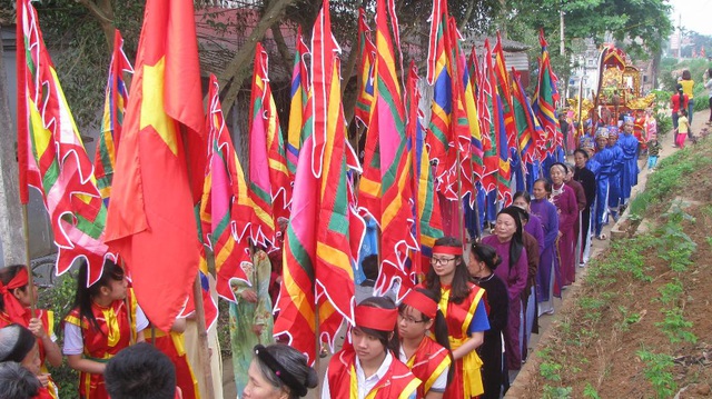 Độc đáo lễ hội làng Hạ Bì Hạ - Tri ân công đức Vua Hùng - Ảnh 1.