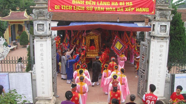Độc đáo lễ hội làng Hạ Bì Hạ - Tri ân công đức Vua Hùng - Ảnh 2.