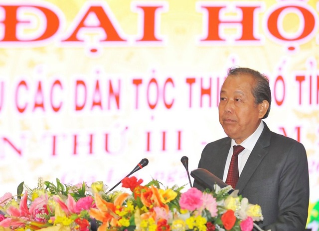 Phó Thủ tướng Trương Hòa Bình dự Đại hội đại biểu các dân tộc thiểu số tại Gia Lai - Ảnh 1.