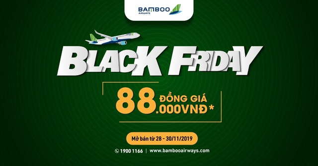 Bamboo Airways Black Friday - chương trình ưu đãi vé máy bay đồng giá dịp cuối năm - Ảnh 1.