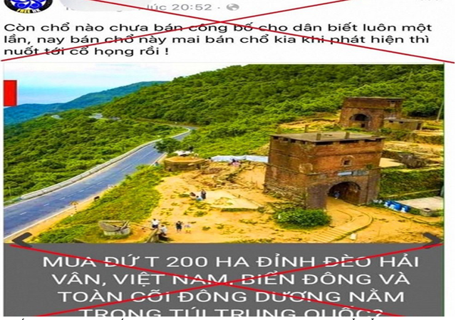 Thông tin bán 200 ha đất đỉnh đèo Hải Vân cho người Trung Quốc là sai sự thật - Ảnh 1.