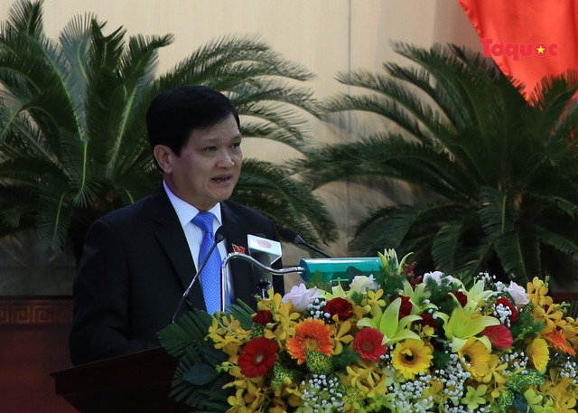 Ông Nguyễn Nho Trung, Chủ tịch HĐND TP Đà Nẵng phát biểu khai mạc kỳ họp.