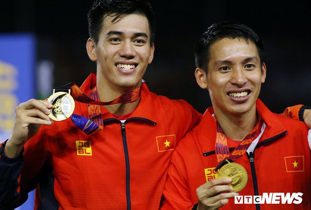 Khoảnh khắc ăn mừng chiến thắng của đội tuyển U22 Việt Nam sau khi giành huy chương vàng SEA Games lịch sử - Ảnh 11.