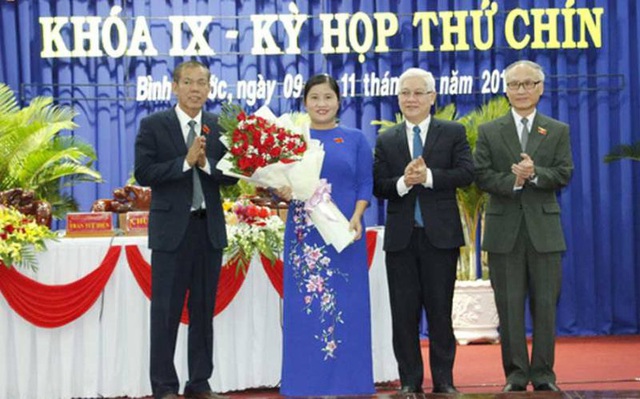 Bà Trần Tuệ Hiền được bầu làm Chủ tịch UBND tỉnh Bình Phước - Ảnh 1.