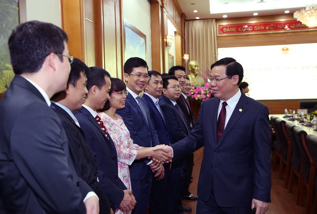 Phó Thủ tướng Vương Đình Huệ thăm, làm việc tại Uỷ ban Quản lý vốn nhà nước  - Ảnh 2.
