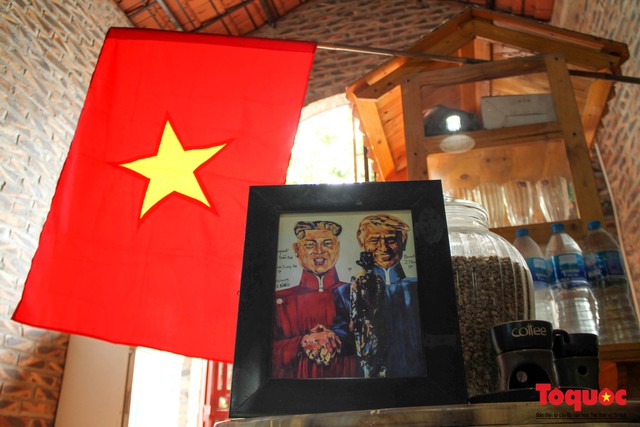 Chiêm ngưỡng những bức tranh của họa sỹ Việt vẽ Chủ tịch Kim Jong Un và Tổng thống Donal Trump  - Ảnh 8.