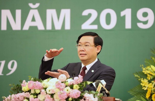 Phó Thủ tướng Vương Đình Huệ dự hội nghị triển khai nhiệm vụ phát triển thị trường chứng khoán năm 2019 - Ảnh 1.