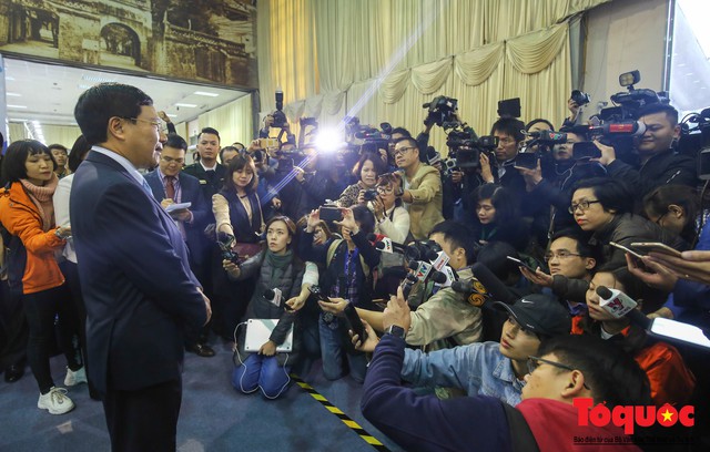 Khai trương trung tâm báo chí quốc tế Hội nghị Thượng đỉnh Hoa Kỳ - Triều Tiên lần 2 - Ảnh 14.