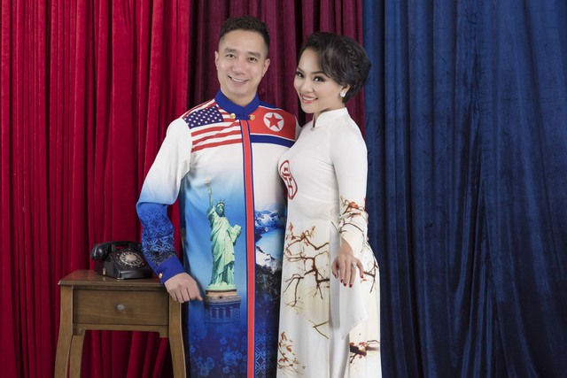 Ấn tượng với áo dài mang họa tiết quốc kỳ Mỹ - Triều  - Ảnh 5.