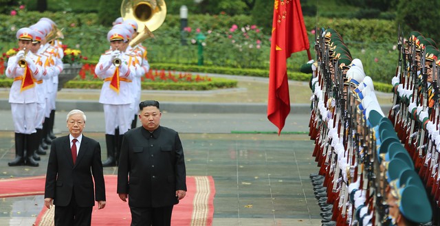 Lễ đón trang trọng Nhà lãnh đạo Triều Tiên Kim Jong-un tại Phủ Chủ tịch - Ảnh 14.