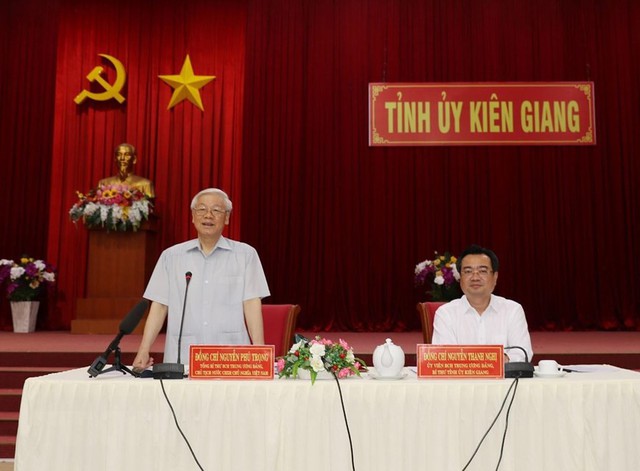 Hình ảnh Tổng Bí thư, Chủ tịch nước Nguyễn Phú Trọng tại Kiên Giang  - Ảnh 12.
