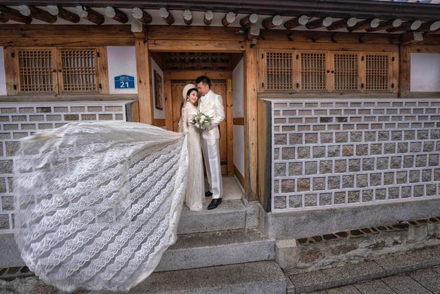 Ốc Thanh Vân khoe ảnh cưới chụp tại Hàn Quốc, vô tình để lộ hình xăm gợi cảm - Ảnh 6.