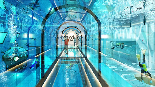 Giới hạn con người nằm ở đâu: Đọ sức bể bơi sâu nhất thế giới - Ảnh 1.