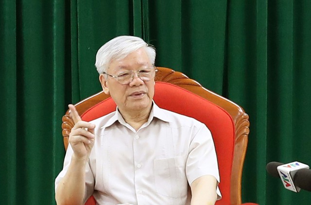 Tổng Bí thư, Chủ tịch nước Nguyễn Phú Trọng chủ trì họp lãnh đạo chủ chốt - Ảnh 2.