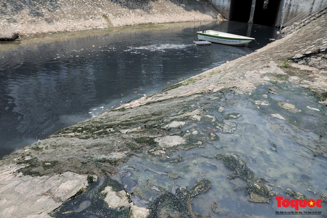 Sông Tô Lịch đã bớt nặng mùi sau ba ngày dùng công nghệ nano của Nhật Bản - Ảnh 10.