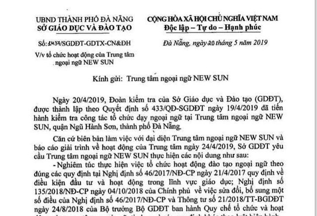 Đà Nẵng yêu cầu Mitnapha Việt Nam chấm dứt việc tổ chức dạy tiếng Anh trái phép  - Ảnh 2.