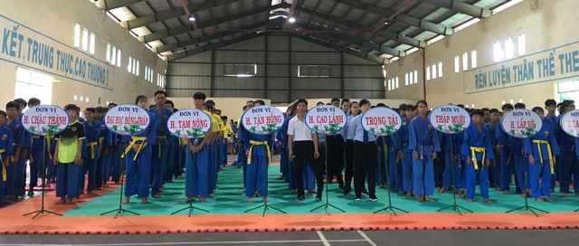 Khai mạc Giải Vovinam trẻ và vô địch tỉnh Đồng Tháp năm 2019 - Ảnh 1.