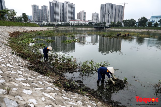 Hà Nội tăng cường công nhân dọn dẹp công viên 300 tỷ  đang bị ô nhiễm nặng - Ảnh 11.