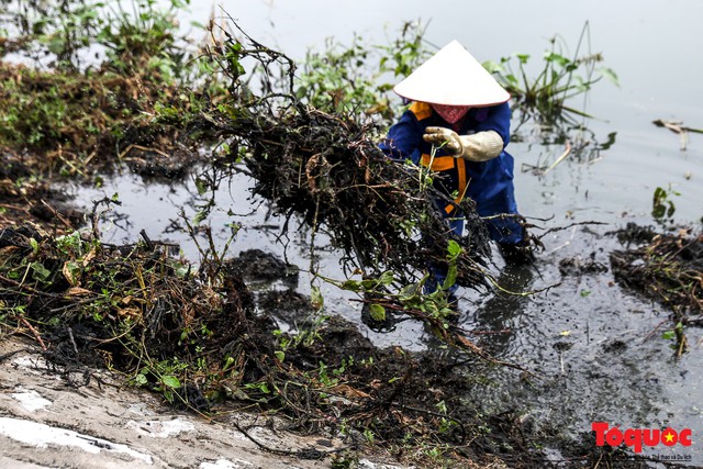 Hà Nội tăng cường công nhân dọn dẹp công viên 300 tỷ  đang bị ô nhiễm nặng - Ảnh 8.