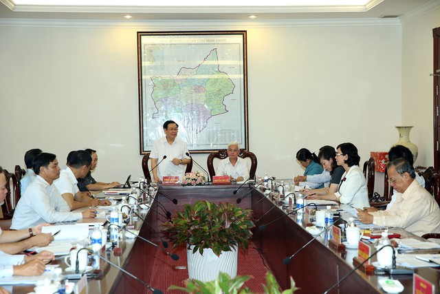 Bộ Chính trị kiểm tra công tác cán bộ tại tỉnh Bình Phước   - Ảnh 2.