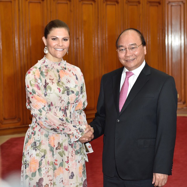 Thủ tướng Nguyễn Xuân Phúc tiếp Công chúa kế vị Thụy Điển Victoria Ingrid Alice Desiree - Ảnh 1.
