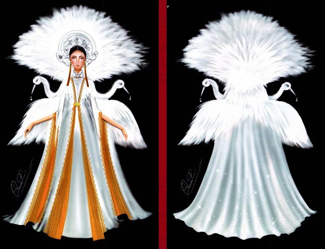 Thật khó tin khi mẫu trang phục Bàn thờ đứng thứ hai bình chọn cho Hoàng Thùy thi Miss Universe - Ảnh 10.