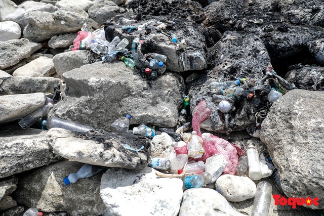 Bờ biển Lý Sơn vẫn ngập rác thải sau nhiều năm nỗ lực xử lý - Ảnh 6.
