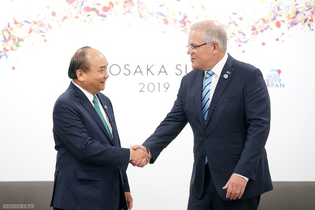 Chùm ảnh: Thủ tướng gặp Tổng thống Nga, Thủ tướng Australia, Tổng Thư ký Liên Hợp Quốc - Ảnh 3.