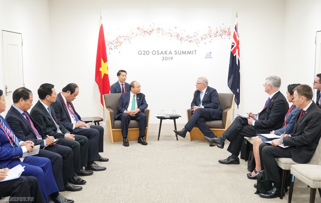 Chùm ảnh: Thủ tướng gặp Tổng thống Nga, Thủ tướng Australia, Tổng Thư ký Liên Hợp Quốc - Ảnh 5.