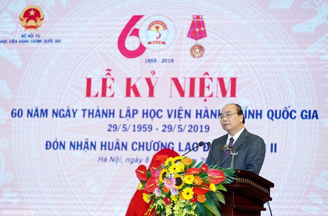 Thủ tướng dự lễ kỷ niệm 60 năm thành lập Học viện Hành chính Quốc gia - Ảnh 1.