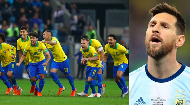 Bị đau bụng, hậu vệ Brazil khoe vẫn đủ sức làm điều này với Lionel Messi tại Copa America 2019 - Ảnh 1.