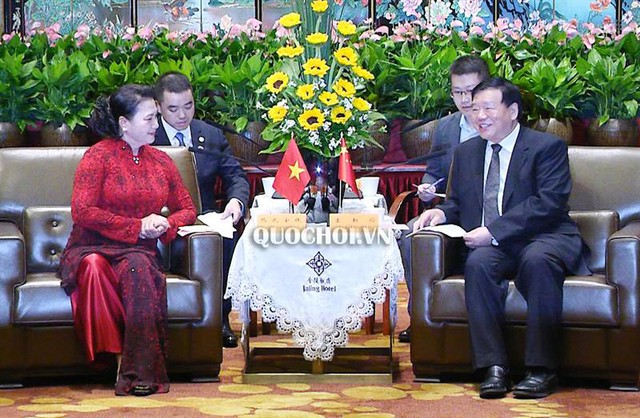 Chủ tịch Quốc hội tiếp Bí thư Tỉnh ủy Giang Tô - Ảnh 1. Chủ tịch Quốc hội tiếp Bí thư Tỉnh ủy Giang Tô - Ảnh 1.