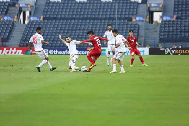 U23 Việt Nam - U23 UAE: Hiệp 1 kết thúc, nhiều cơ hội bị bỏ lỡ - Ảnh 2.