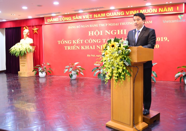Đảng bộ Vietcombank tổ chức Hội nghị tổng kết công tác Đảng năm 2019 và triển khai nhiệm vụ năm 2020 - Ảnh 3.