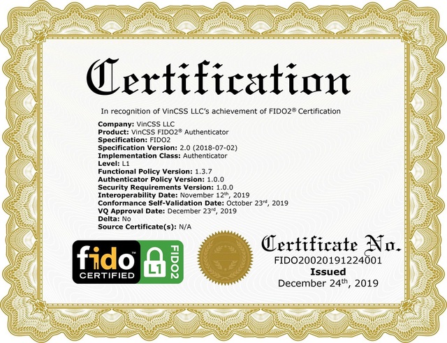 Vingroup là một trong 34 công ty đạt xác thực bảo mật FIDO2 toàn cầu - Ảnh 3.