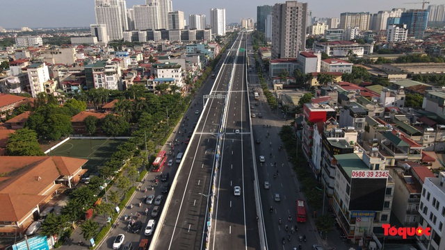 Thông xe cầu cạn Mai Dịch - Nam Thăng Long, giảm áp lực giao thông của ngõ phía phía Tây của Thủ đô Hà Nội - Ảnh 11.