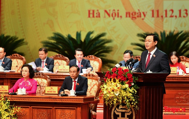 Ông Vương Đình Huệ tái đắc cử Bí thư Thành ủy TP Hà Nội với số phiếu tuyệt đối - Ảnh 1.