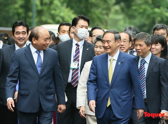 Thủ tướng Nguyễn Xuân Phúc chủ trì lễ đón trọng thể thủ tướng Nhật Bản Yoshihide Suga - Ảnh 7.