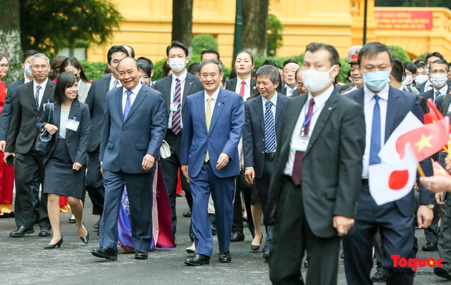 Thủ tướng Nguyễn Xuân Phúc chủ trì lễ đón trọng thể thủ tướng Nhật Bản Yoshihide Suga - Ảnh 6.