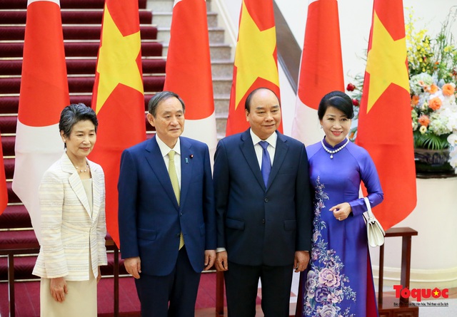 Thủ tướng Nguyễn Xuân Phúc chủ trì lễ đón trọng thể thủ tướng Nhật Bản Yoshihide Suga - Ảnh 9.
