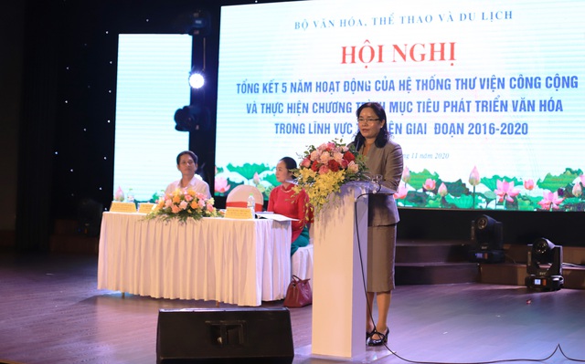 Thứ trưởng Trịnh Thị Thủy dự hội nghị tổng kết 5 năm hoạt động của hệ thống thư viện công cộng - Ảnh 3.