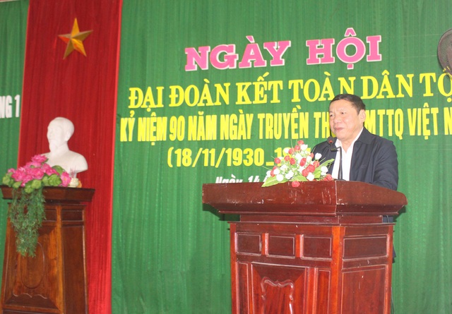 Thứ trưởng Nguyễn Văn Hùng tham dự Ngày hội Đại đoàn kết toàn dân tộc - Ảnh 1.